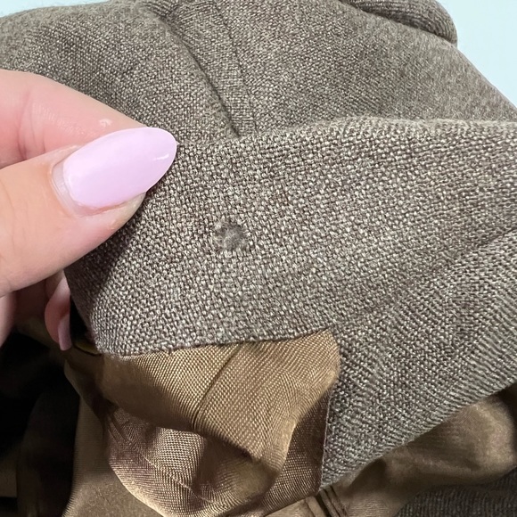 Oscar De La Renta Brown Vintage Wool Suit Jacket Size 46 - Picture 8 of 8